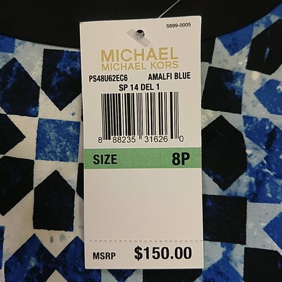 Michael Michael Kors Mosaic Geometric Print Dress - Picture 4 of 7